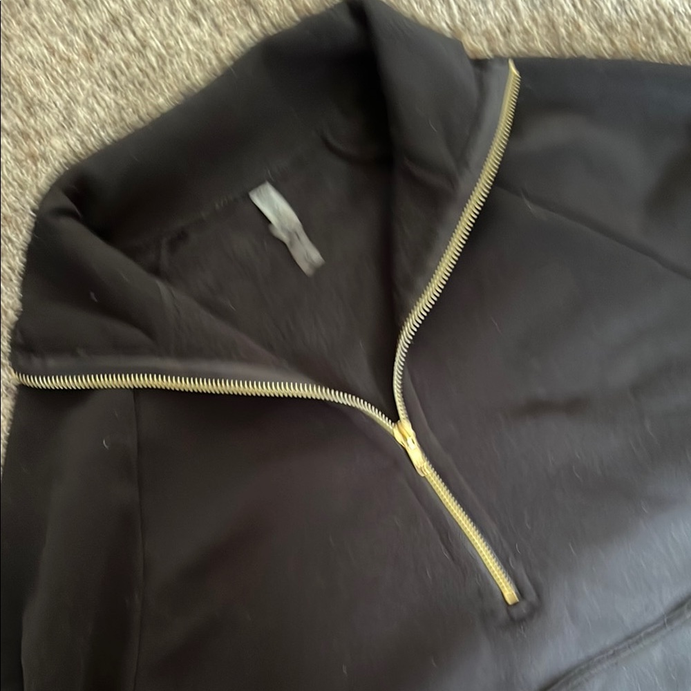 Black Half-Zip Pullover - image 3